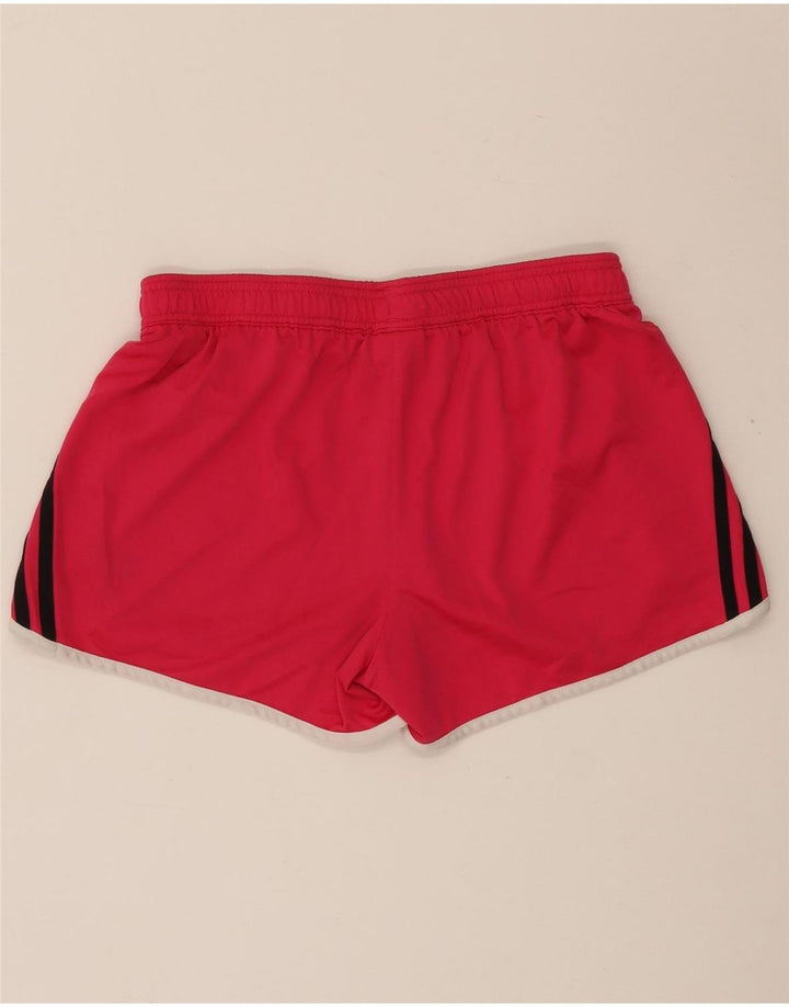 ADIDAS sportsshorts til kvinder UK 12/14 Medium Pink Polyester