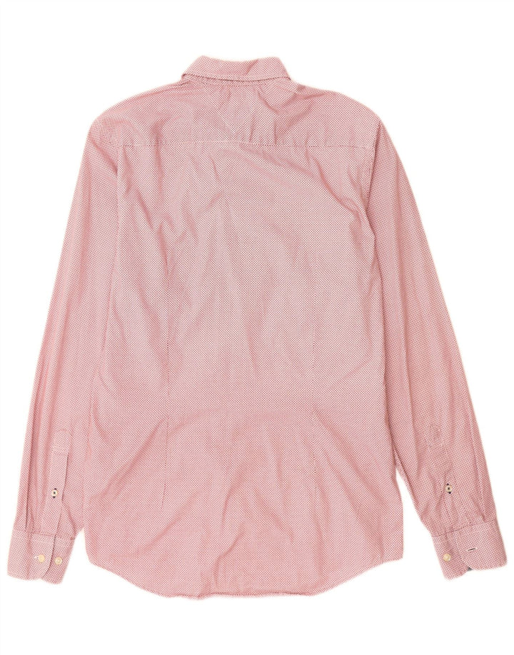 Tommy Hilfiger Herre Slim Fit skjorte Medium rød plettet bomuld