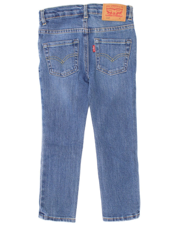 Levi's Boys 510 Skinny Jeans 3-4 år W22 L17 blå bomuld
