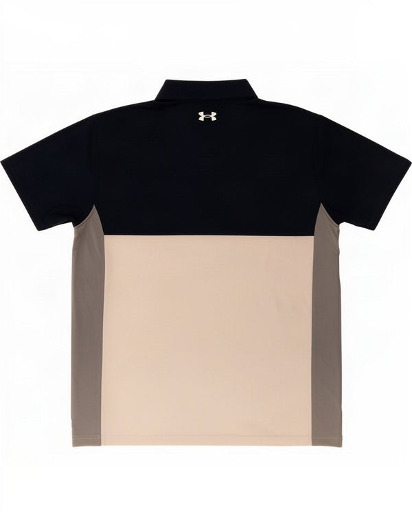 Under Armour Herre Polo Shirt XL Navy Blue Colourblock Elastan