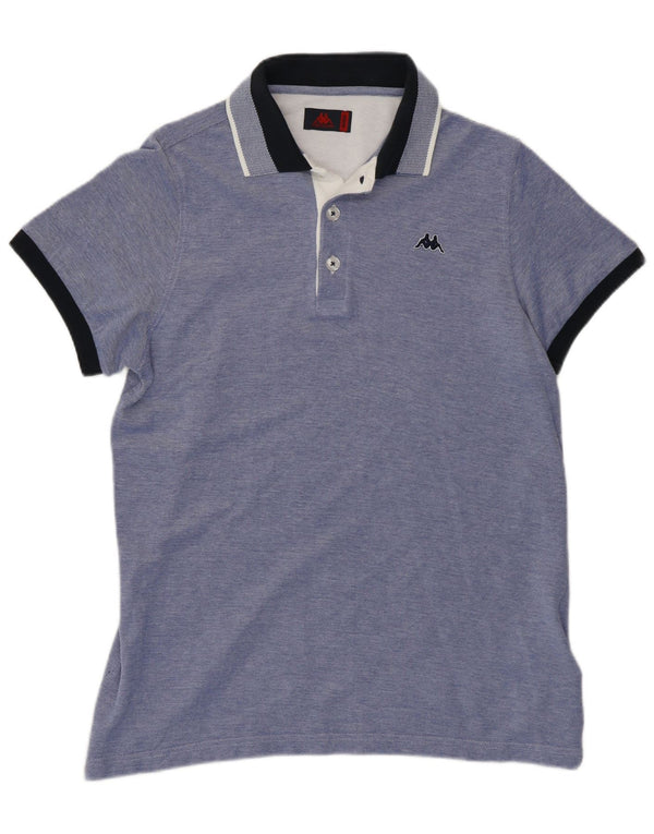 Kappa herre poloshirt Medium Blue Colourblock Bomuld