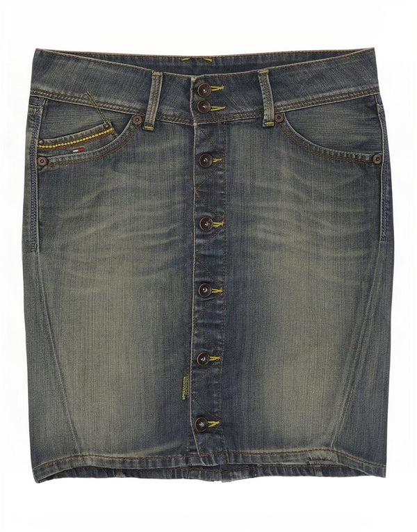 Tommy Hilfiger Womens Sonora Denim Skirt Medium W34 Blue Cotton