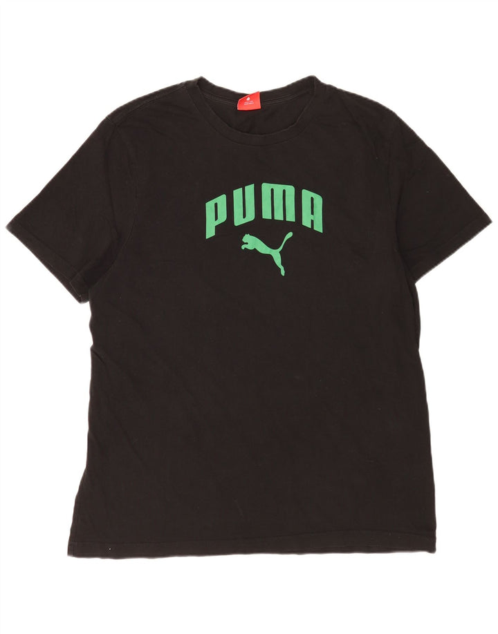 Puma Herre Grafisk T-Shirt Top XL Sort