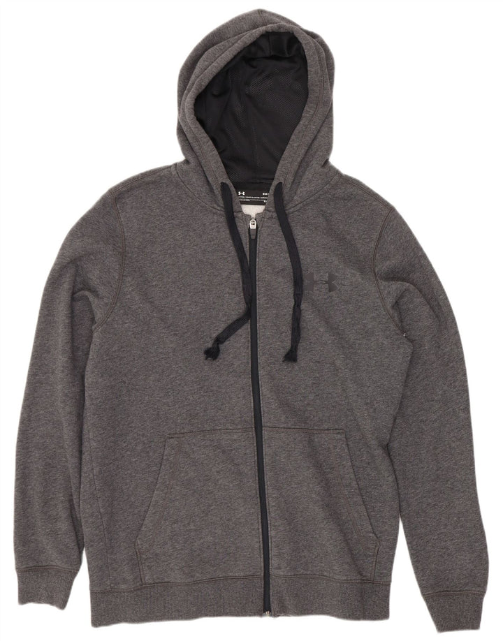 Under Armour Herre Cold Gear Hættetrøje med lynlås lille grå