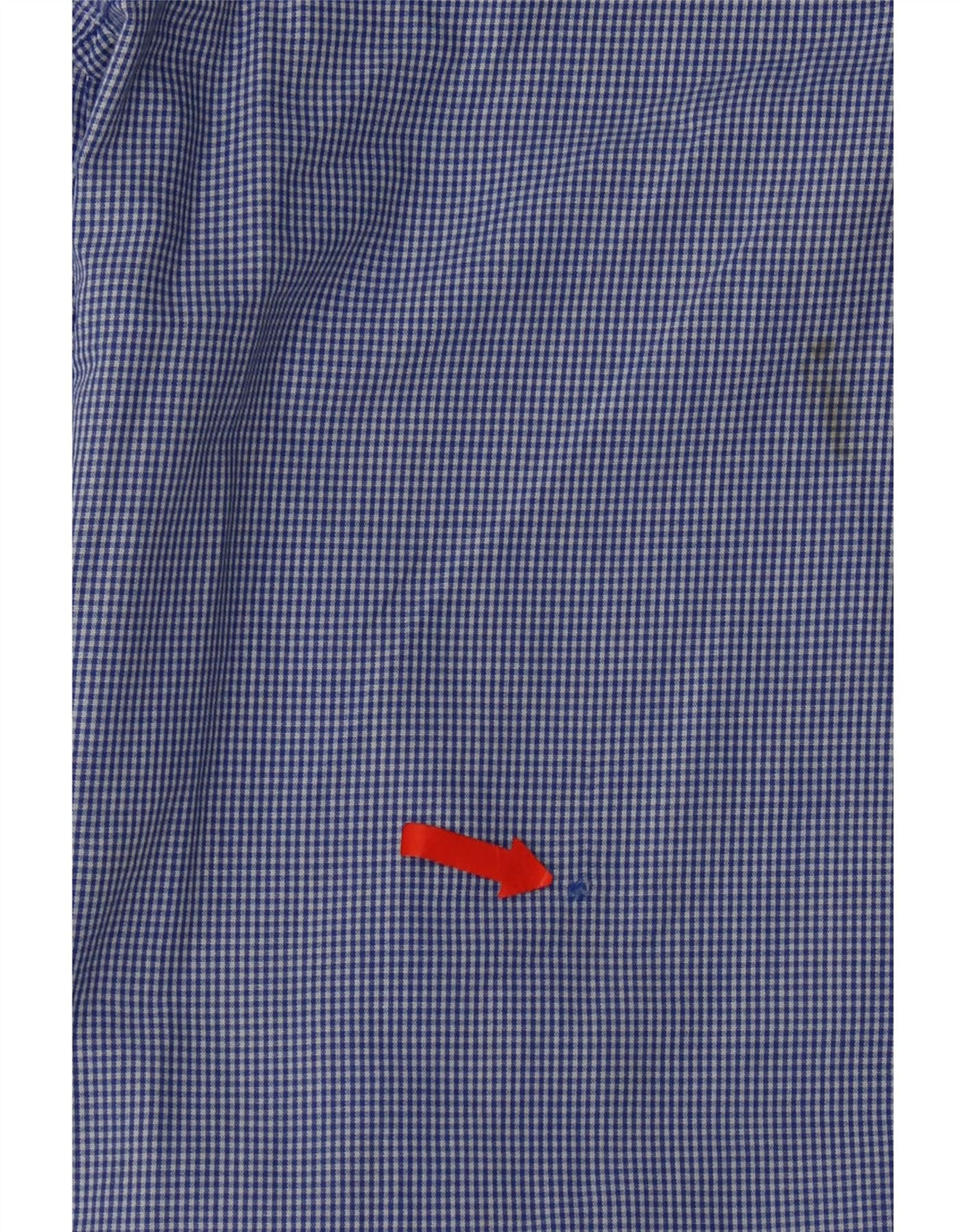 Izod Herreskjorte Stor Blå Gingham Bomuld