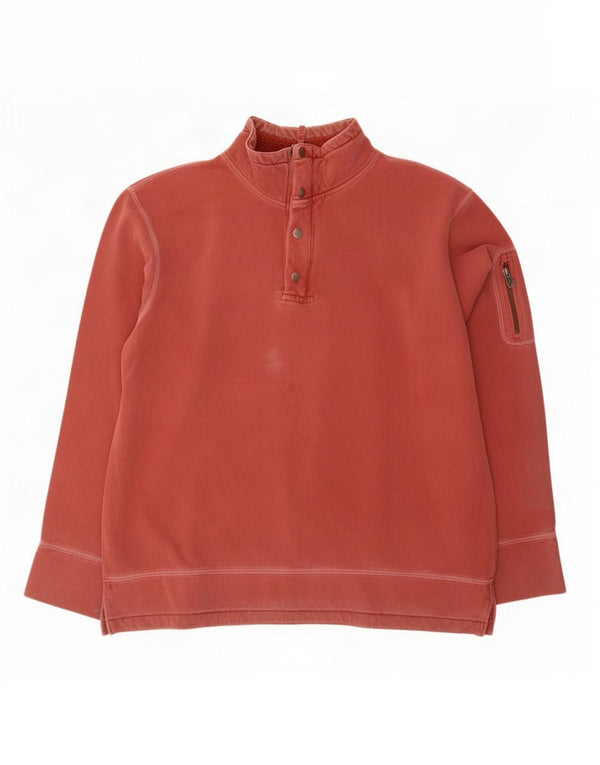 Gap Herre Zip Neck Sweatshirt Jumper XL Rød Bomuld