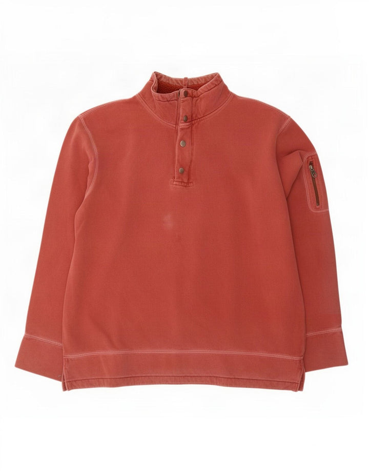 Gap Herre Zip Neck Sweatshirt Jumper XL Rød Bomuld