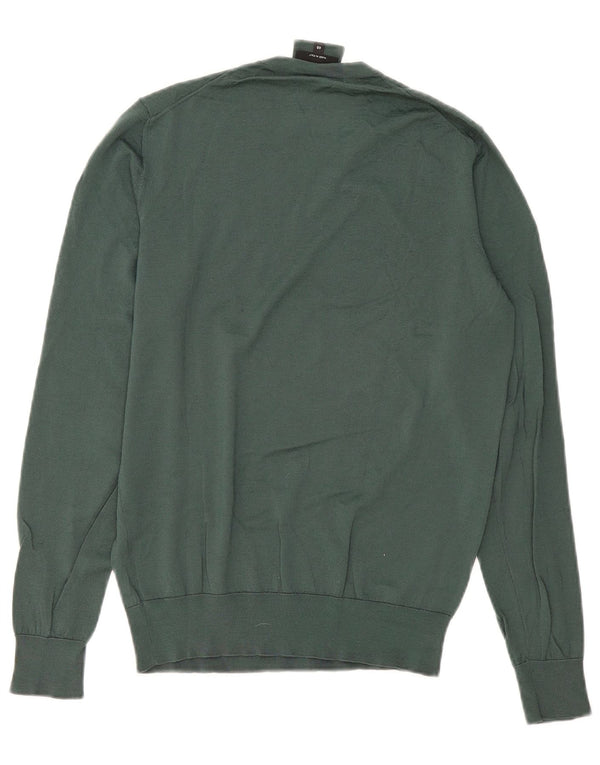 Giorgio Armani Herre Crew Neck Jumper Sweater IT 48 Medium Green