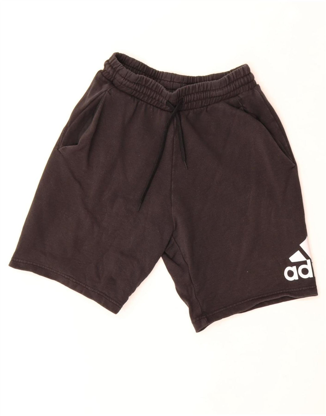 ADIDAS grafiske sportsshorts til mænd, små sorte bomuld