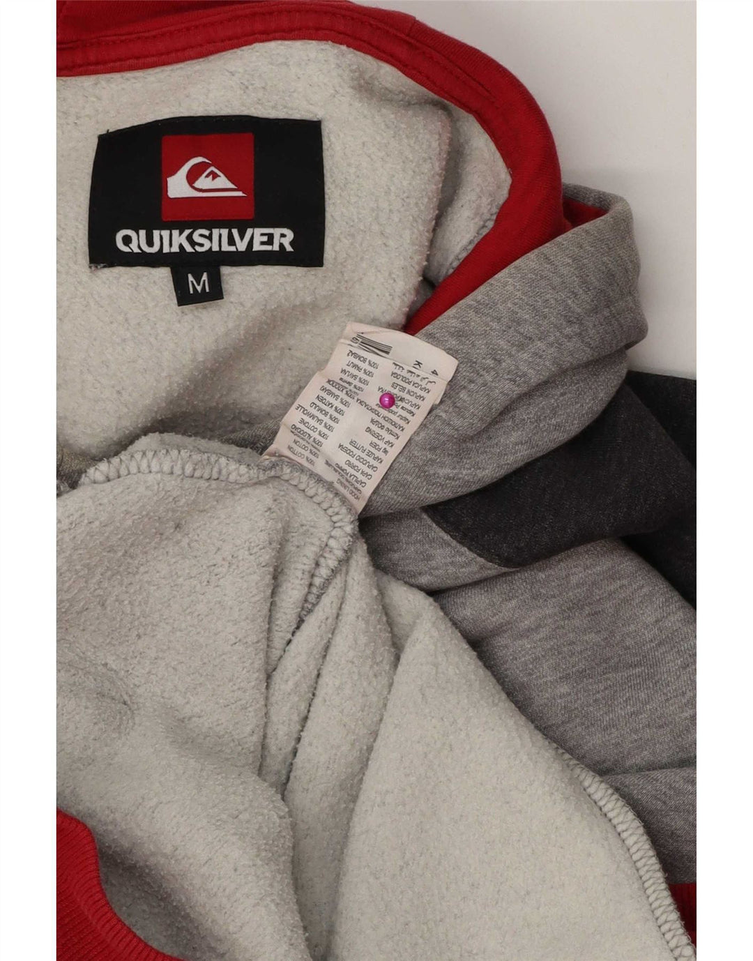 Quiksilver Herre hættetrøje Jumper Medium Grå Colourblock Bomuld