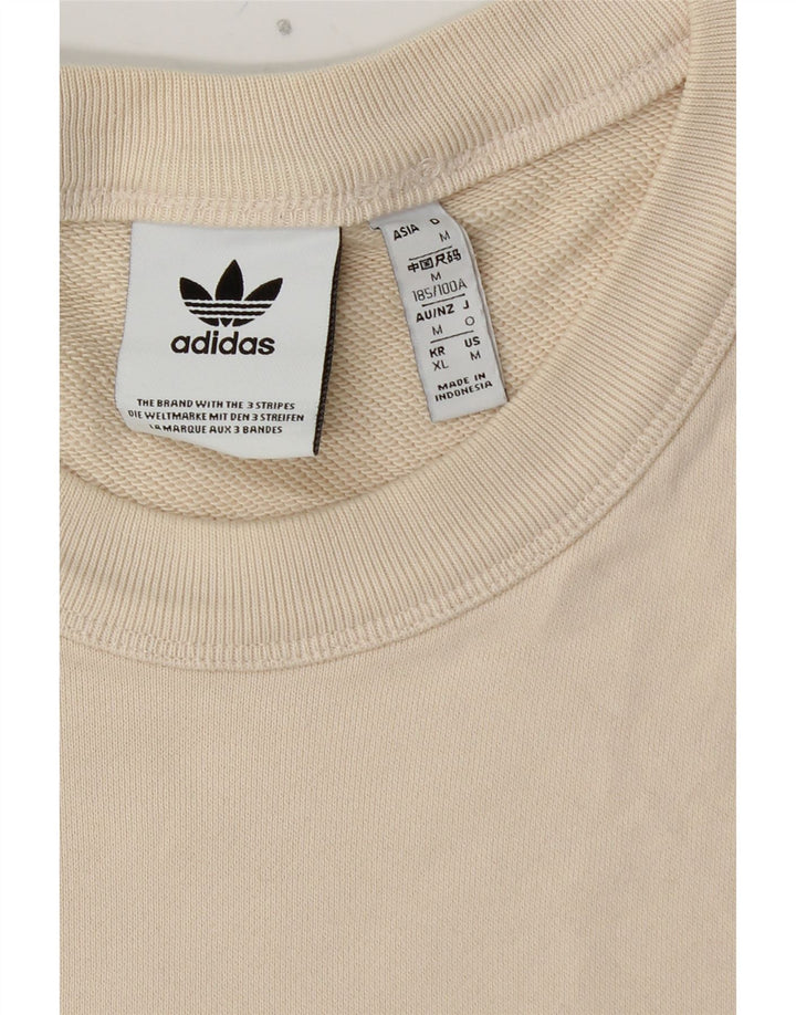 ADIDAS Sweatshirt til mænd Medium Hvid Bomuld