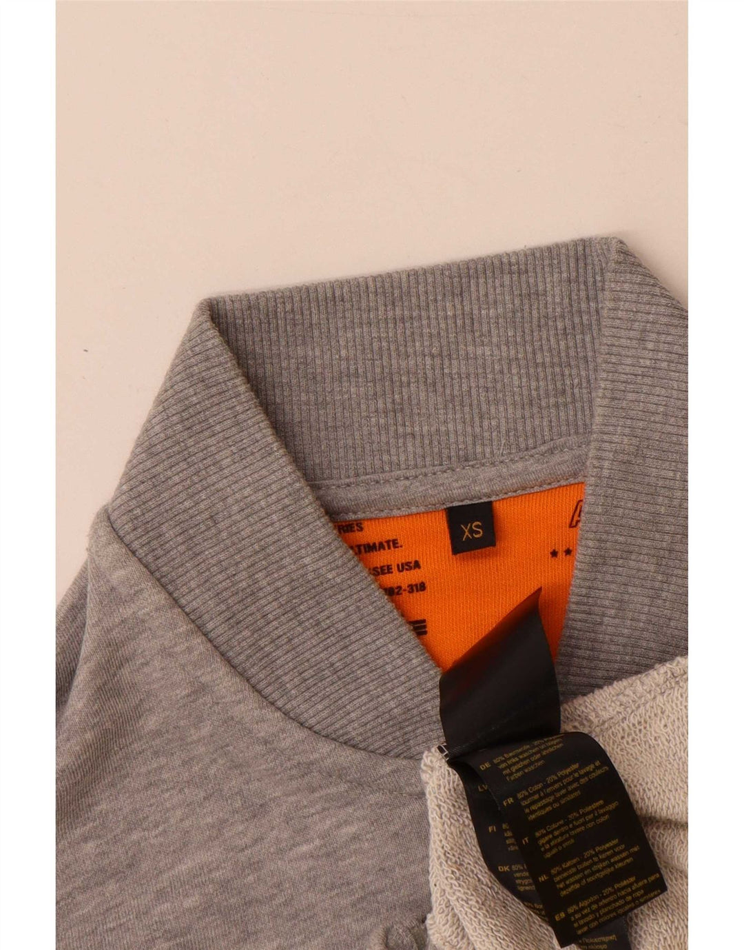 Alpha Industries Træningsdragt til mænd Topjakke XS Grå Flecked Bomuld