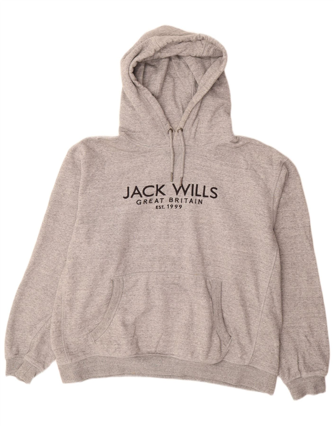 JACK WILLS Grafisk hættetrøje til mænd 3XL Grå Flecked Bomuld