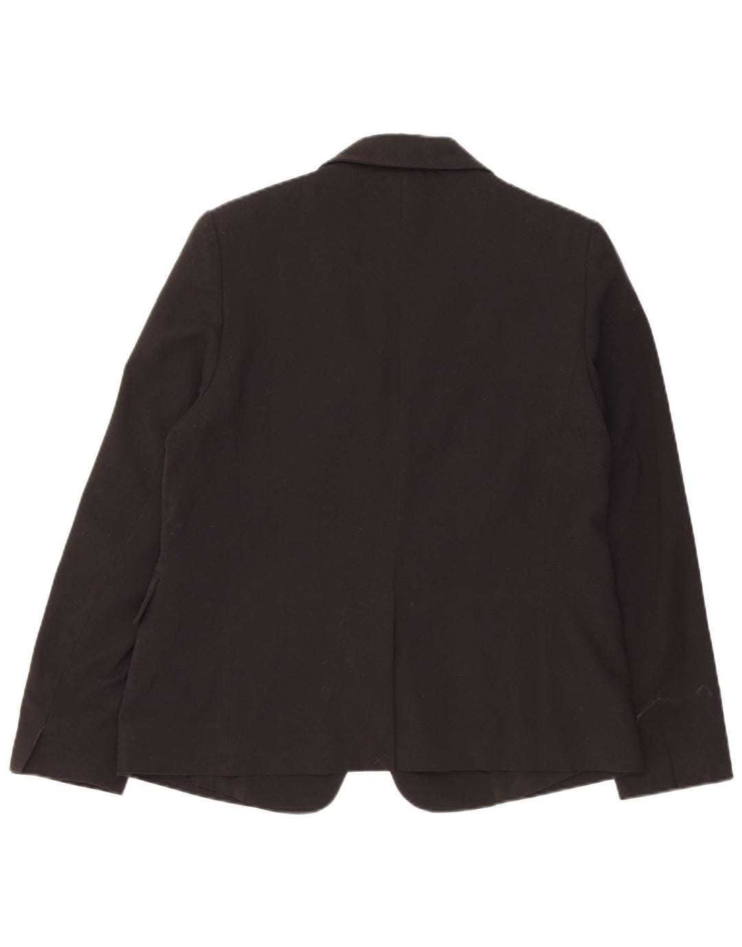 Marks & Spencer Dame 1 Knap Blazer Jakke UK 12 Medium Sort Polyester