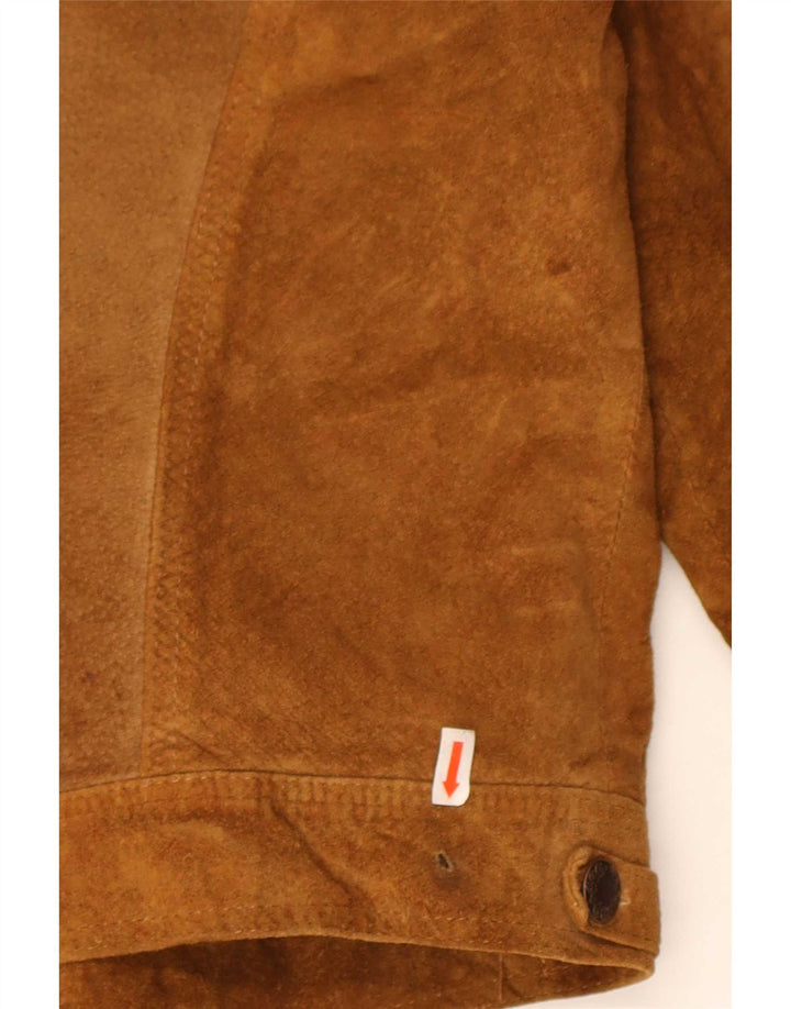 Vintage dame ruskindsjakke UK 14 Medium Brown