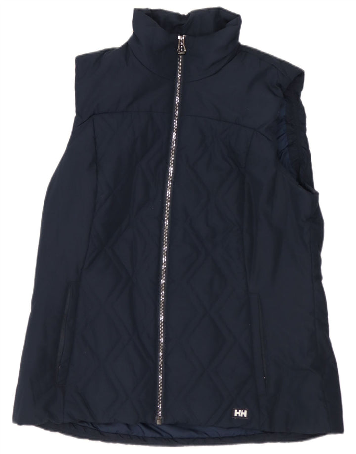 HELLY HANSEN Dame Liner Quiltet Gilet UK 16 Large Navy Blue Polyester