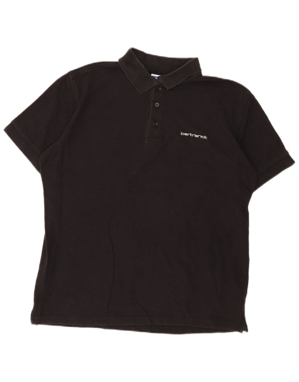 Russell Athletic Herre Polo Shirt Medium Sort Bomuld