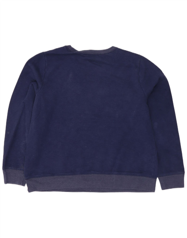 Izod Herre Sweatshirt Jumper Medium Marineblå Bomuld