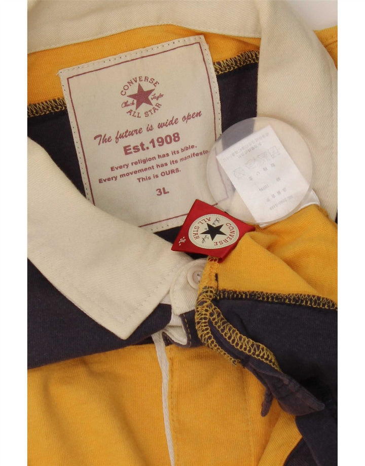 Converse Rugby poloshirt til mænd 3XL marineblå stribet