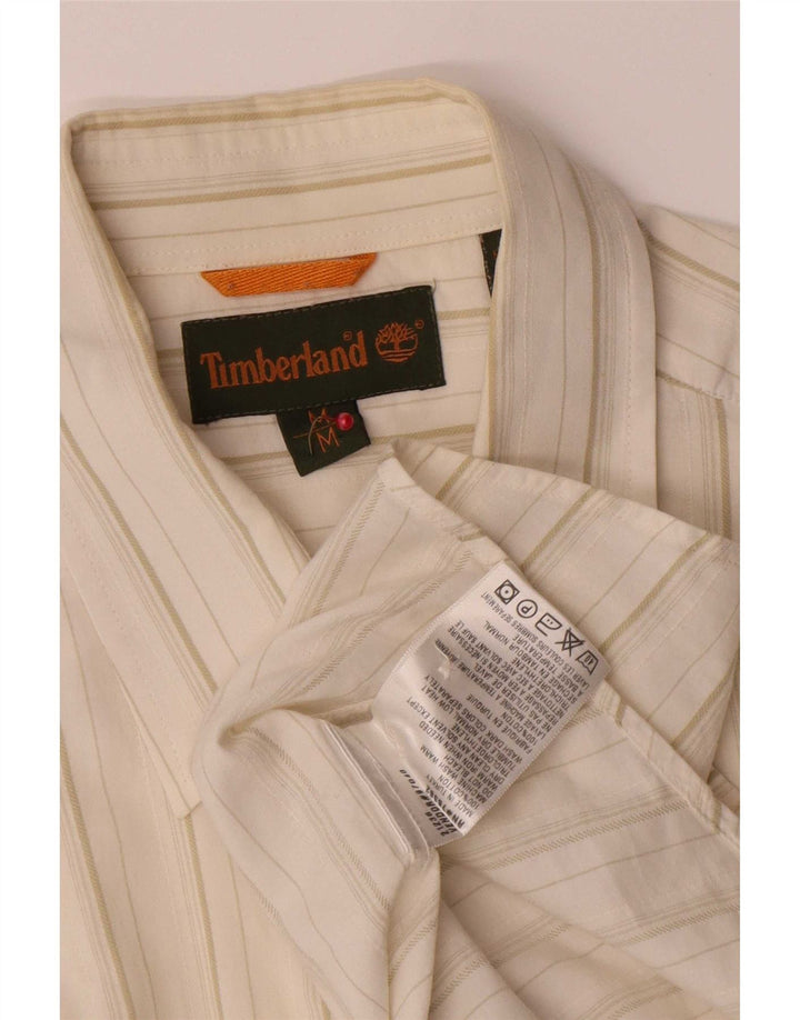 Timberland Herreskjorte Medium Off White Nålestribet bomuld