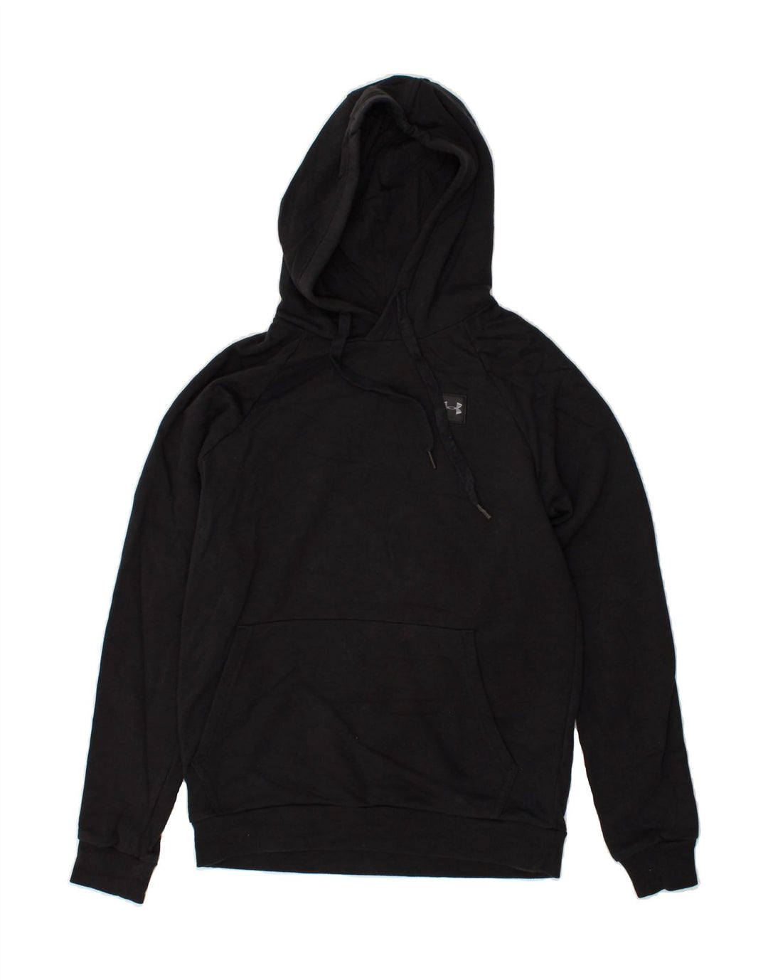UNDER ARMOUR Mens Hoodie Jumper Small Black Cotton | Vintage Under Armour | Thrift | Second-Hand Under Armour | Used Clothing | Messina Hembry 