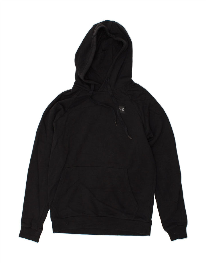 UNDER ARMOUR Mens Hoodie Jumper Small Black Cotton | Vintage Under Armour | Thrift | Second-Hand Under Armour | Used Clothing | Messina Hembry 