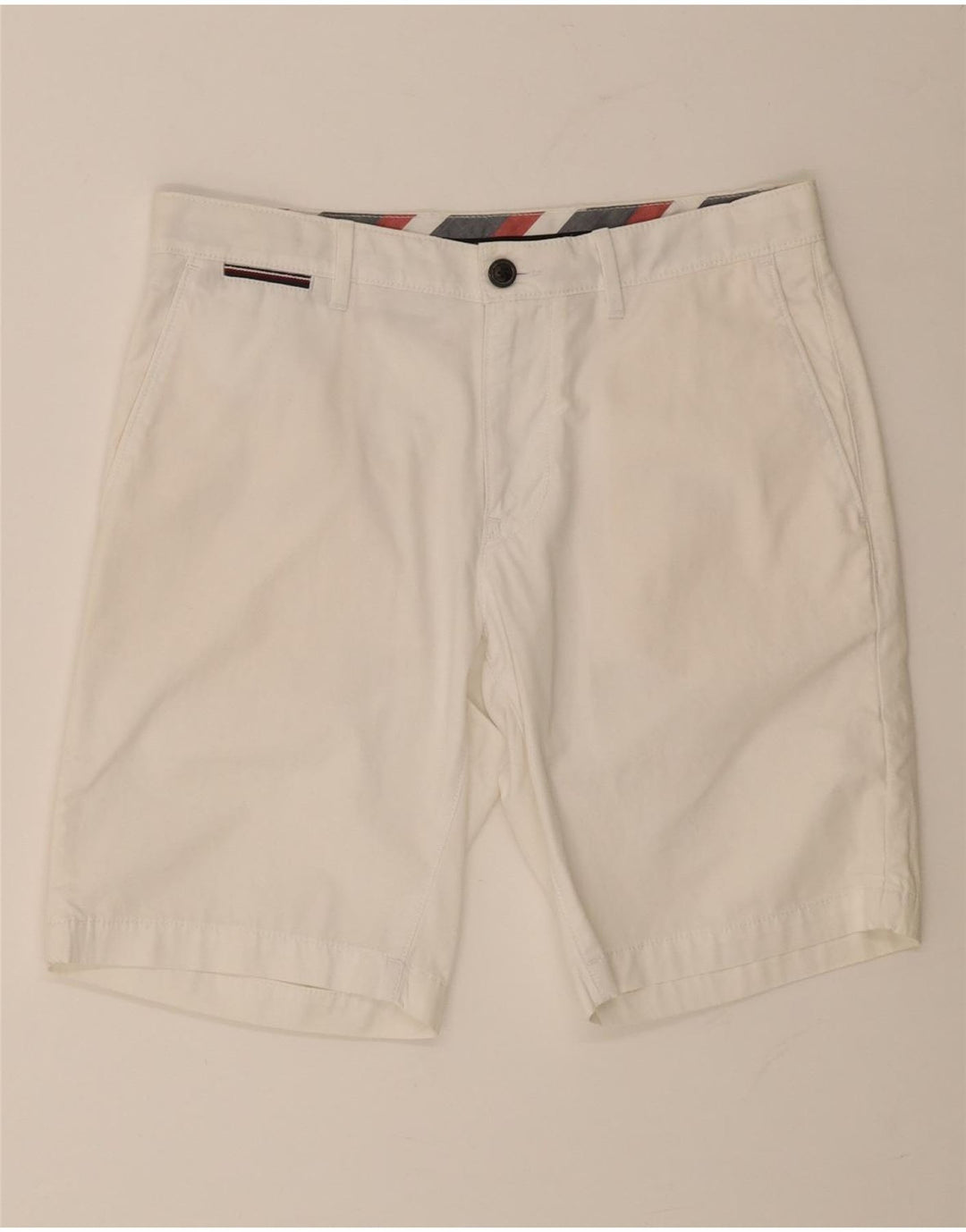 TOMMY HILFIGER Chino-shorts til mænd W31 Medium hvid bomuld