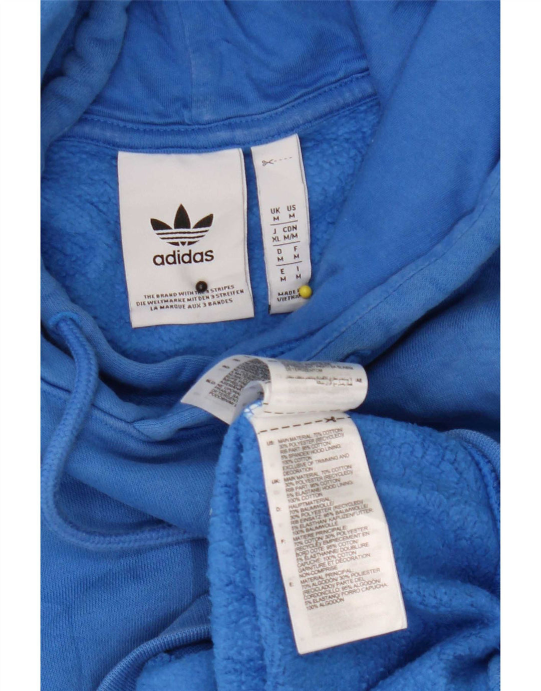 Adidas Herre hættetrøje Jumper Medium Blue Bomuld