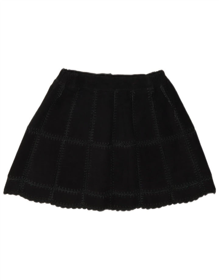 Vintage Dame Ruskind Mini Nederdel W28 Medium Sort Plaid