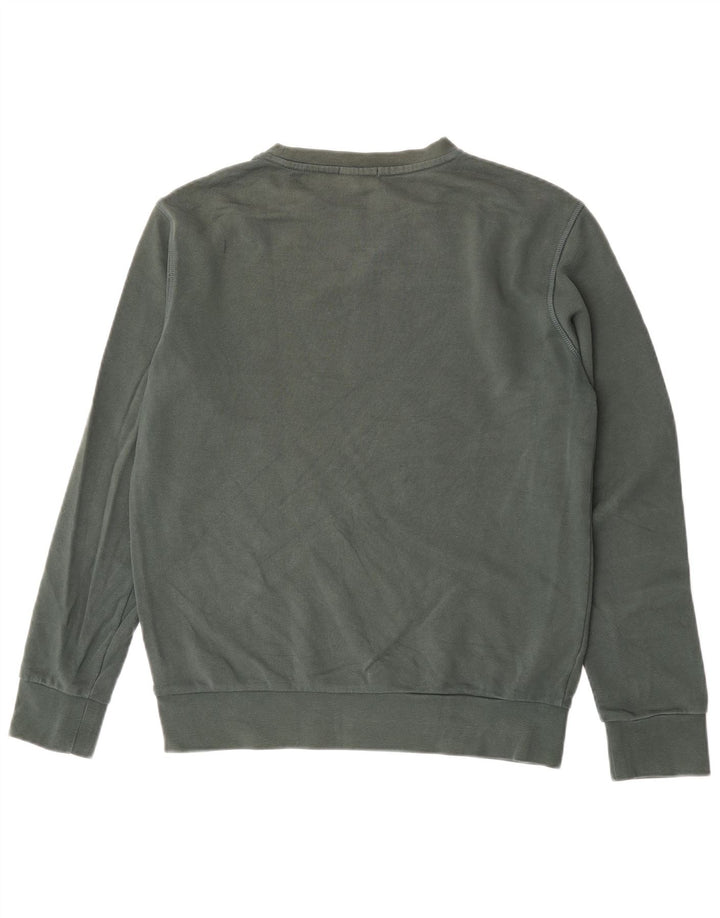 Mistral Herre Grafisk Sweatshirt Jumper Lille Grøn Bomuld