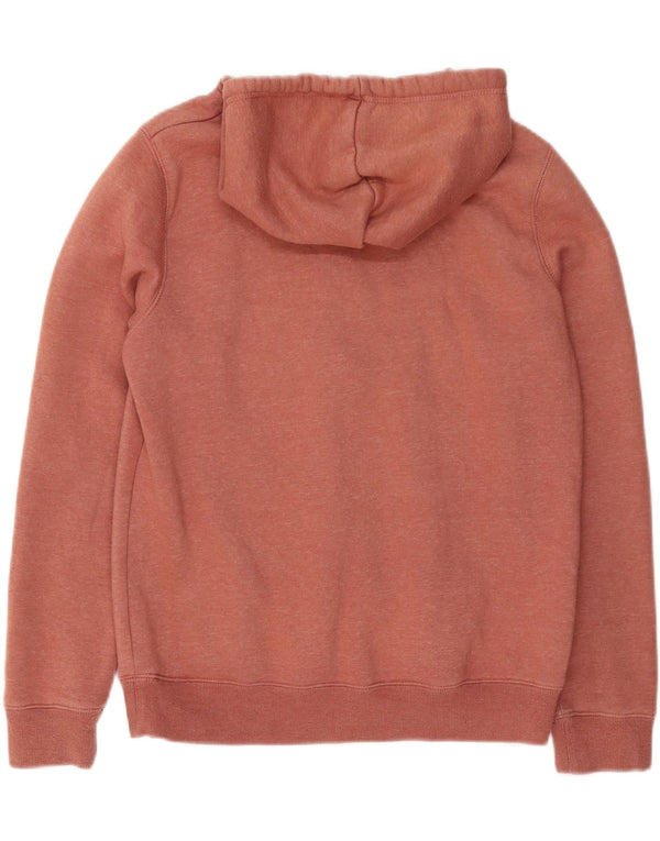 SALTROCK grafisk hættetrøje til kvinder UK 12 Medium rødbrun flækket bomuld