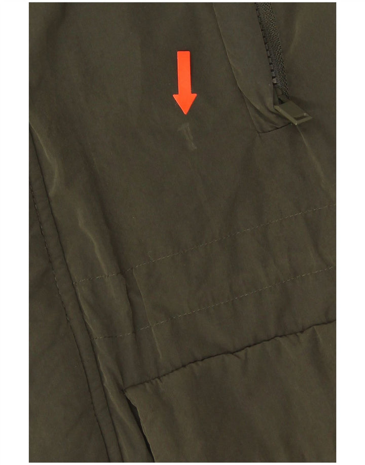 Zara Herre Hooded Padded Coat UK 40 Large Green
