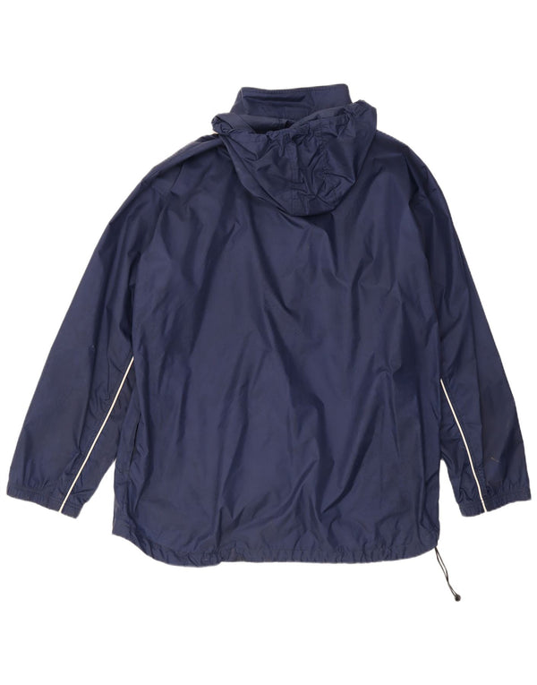 Nike Mens Hooded Tracksuit Top Jacket XL Navy Blue Nylon