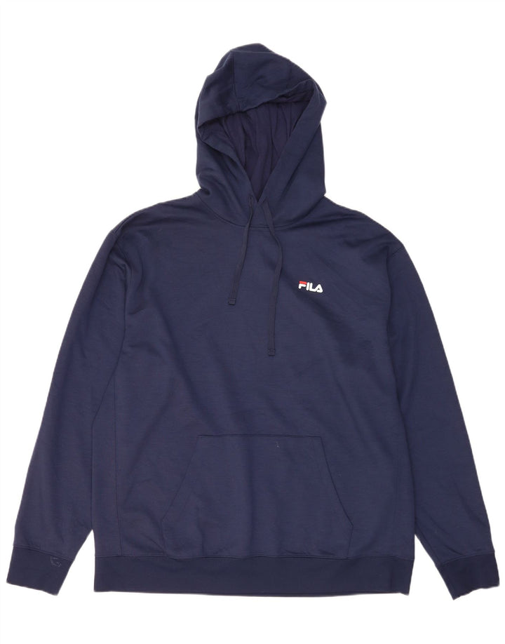 Fila hættetrøje til mænd XL marineblå polyester