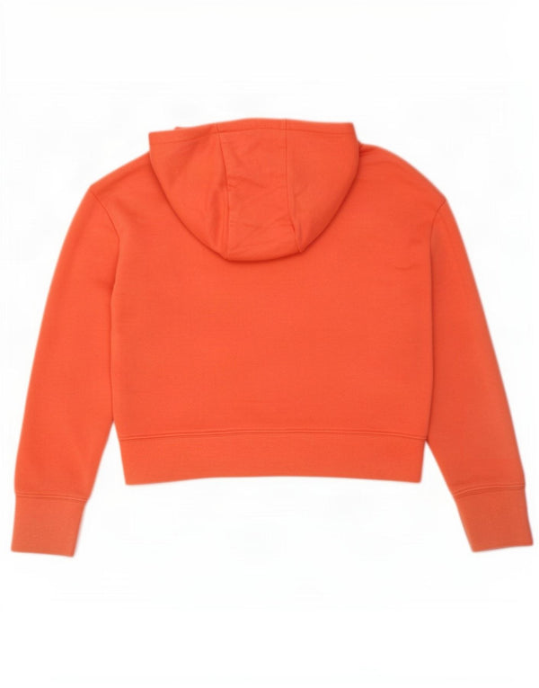 Nike piger Crop grafisk hættetrøje trøje 10-11 år medium orange bomuld