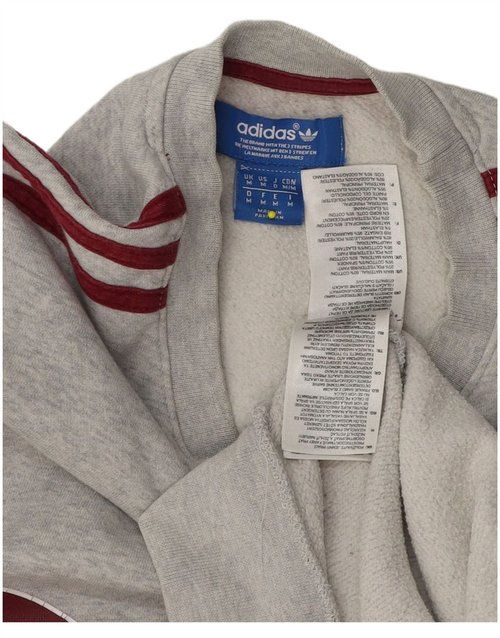 Adidas grafisk sweatshirt til mænd mellem grå bomuld