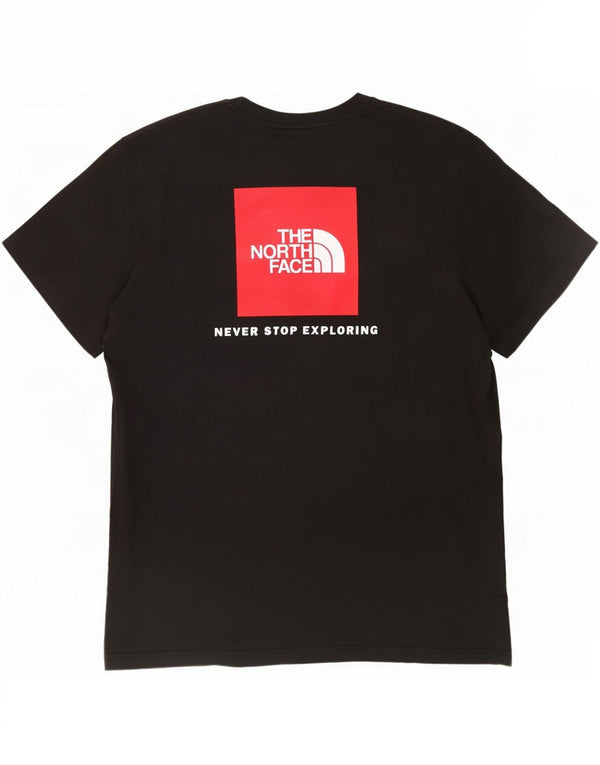 The North Face Mens Graphic T-Shirt Top Large Black Cotton