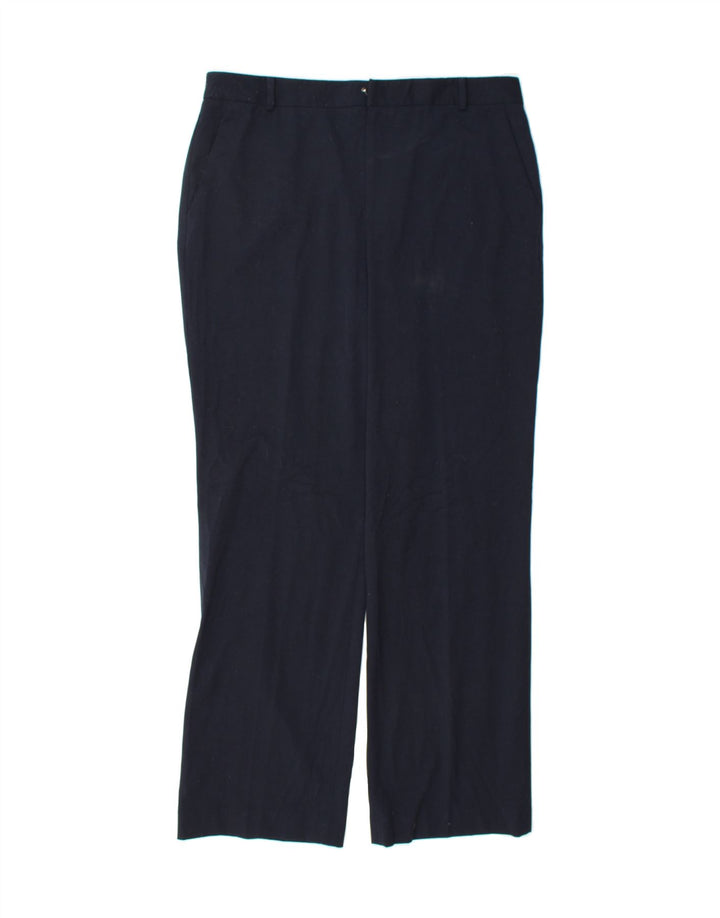 CHAPS Womens Straight Chino Trousers US 12 Large W34 L32 Navy Blue Vintage Chaps and Second-Hand Chaps from Messina Hembry 