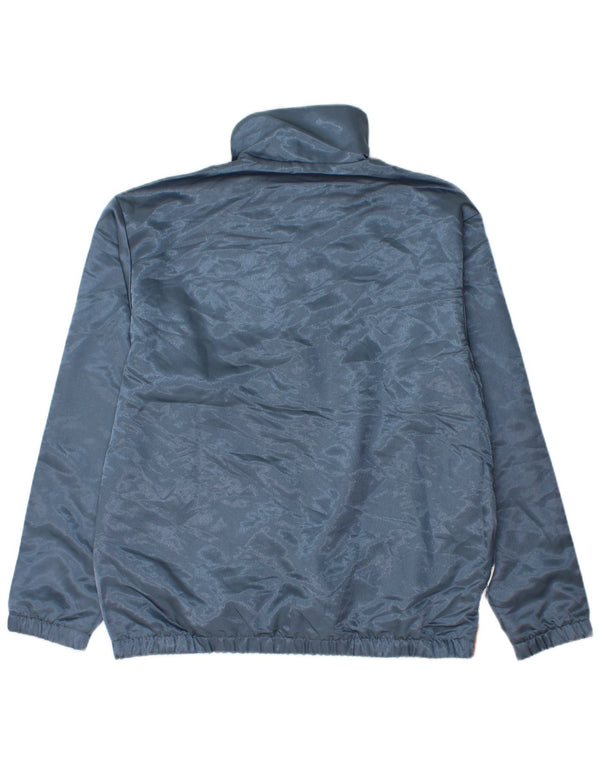 Adidas Herre Loose Fit Pullover Træningsdragt Top Small Blue Colourblock