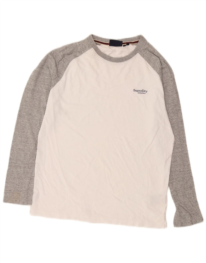 Superdry Herre Top Langærmet Stor hvid Colourblock Bomuld