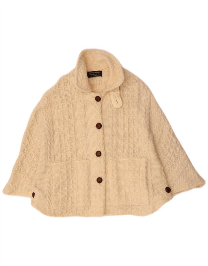 JOHN BRANIGAN Ponchotrøje til kvinder One Size Off White