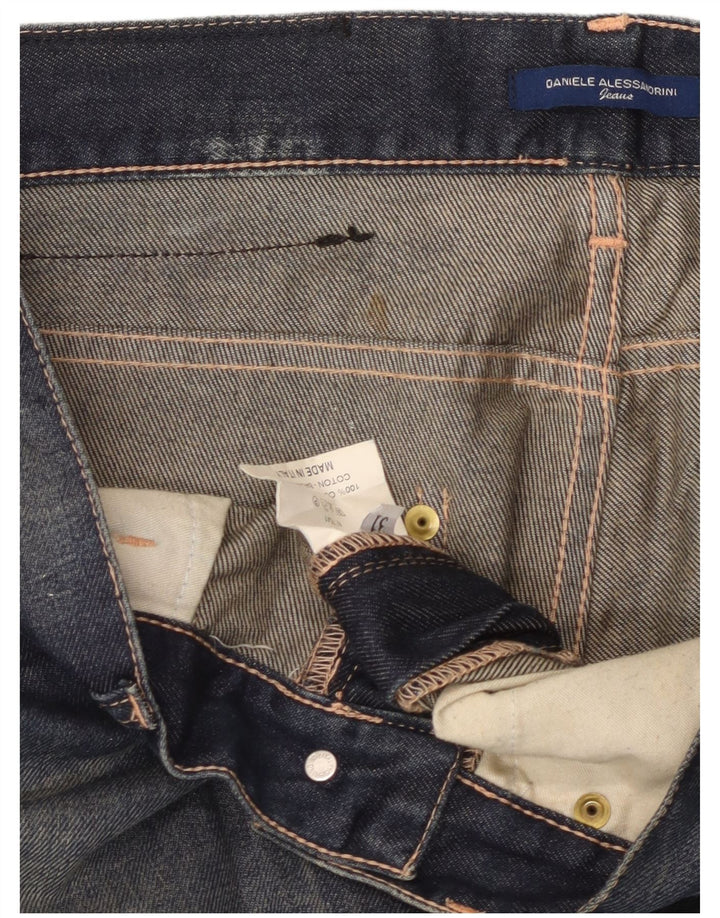 Daniele Alessandrini Dame Straight Jeans W31 L33 Blå Bomuld