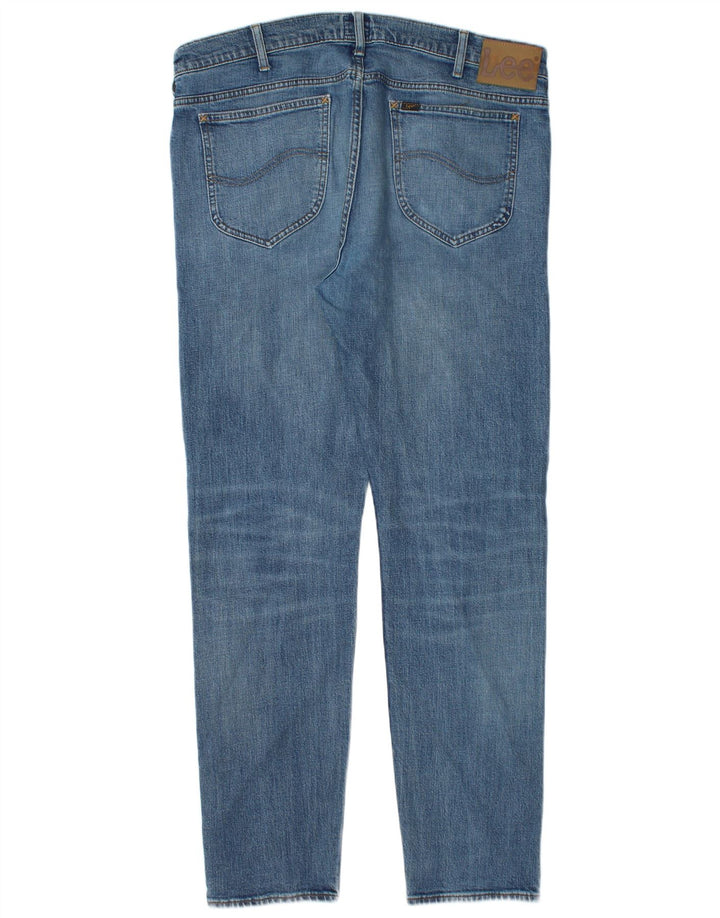 Lee Herre Rider Slim Jeans W36 L32 Blå Bomuld