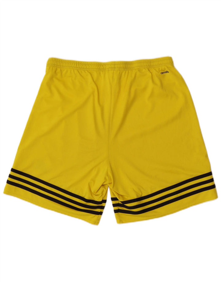 Adidas Herre Climalite Sportshorts store gule polyester