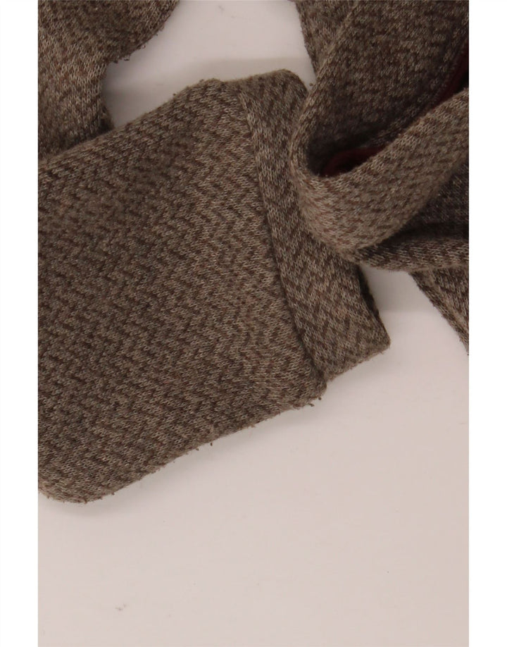 Vintage herre cardigan sweater mellemgrå Chevron bomuld