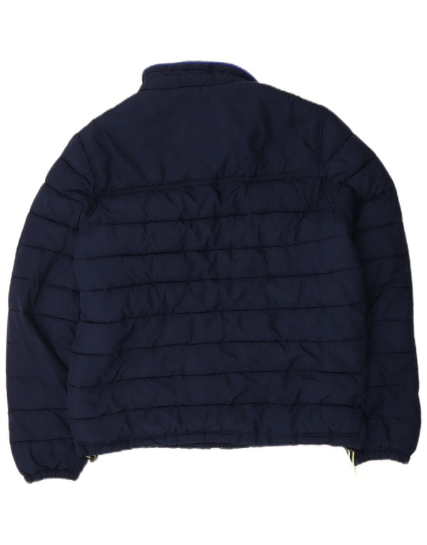 Tommy Hilfiger Herre polstret jakke UK 40 Medium Navy Blue Polyester