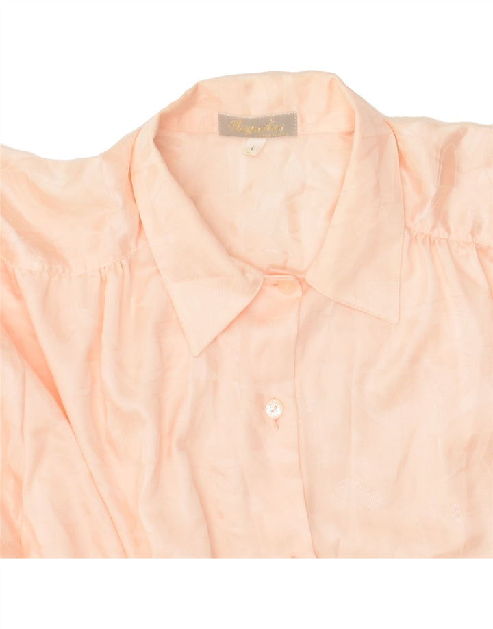 VINTAGE Womens Shirt UK 16 Large Pink Viscose | Vintage Vintage | Thrift | Second-Hand Vintage | Used Clothing | Messina Hembry 