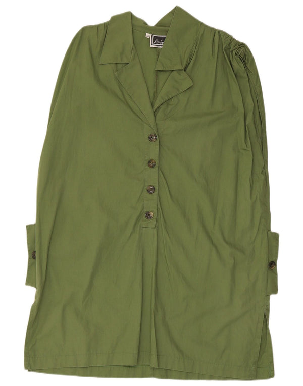 Luisa Spagnoli Dame Pullover Shirt Dress IT 46 Large Green