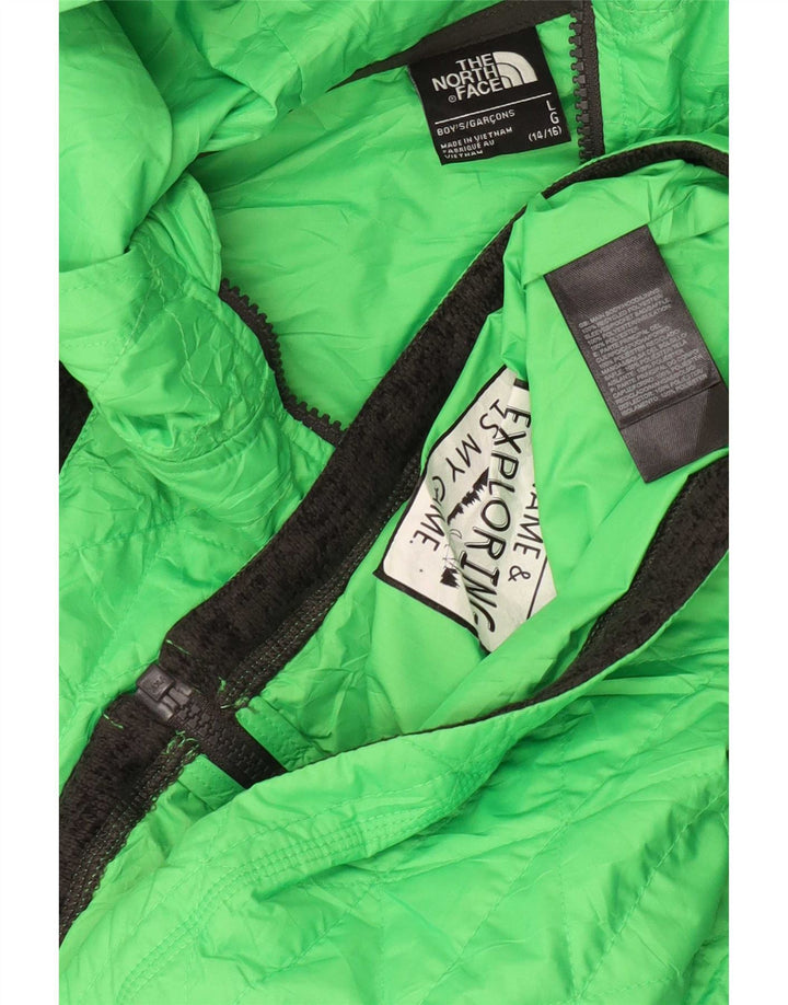 The North Face Boys Quiltet jakke 12-13 år Stor grøn farveblok