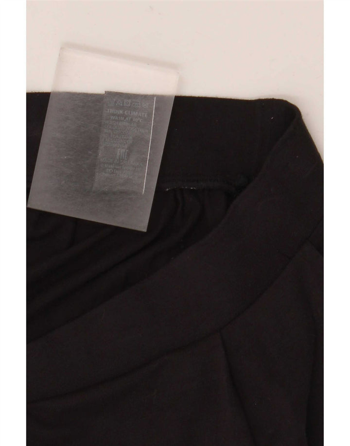 Marks & Spencer A-line nederdel til kvinder UK 14 Medium W30 Sort viskose